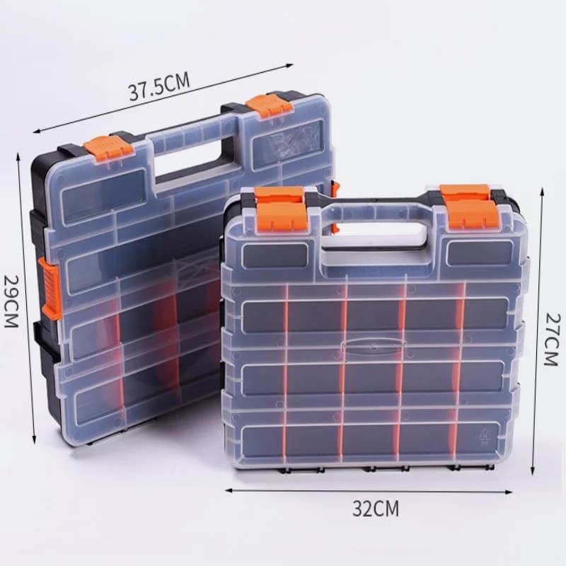 Cutie plastică de depozitare hardware, dublă față