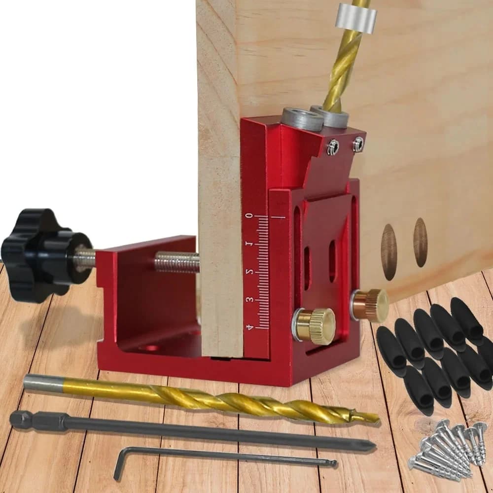 Kit ghidă reglabilă pentru găuri oblice cu burghiu de 9mm