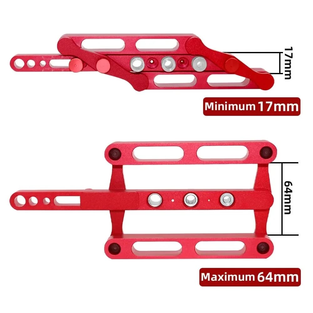 Jig auto-centrare pentru cuie de lemn, 6/8/10mm metric