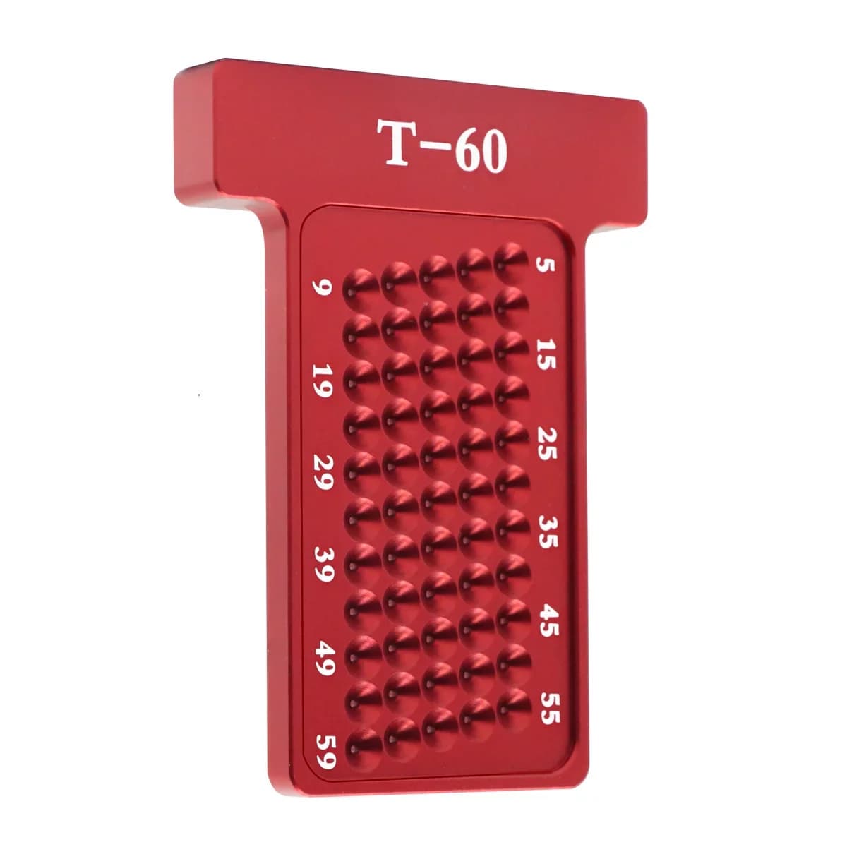 Rigla de trasat tip T de 60mm și șablon de marcat