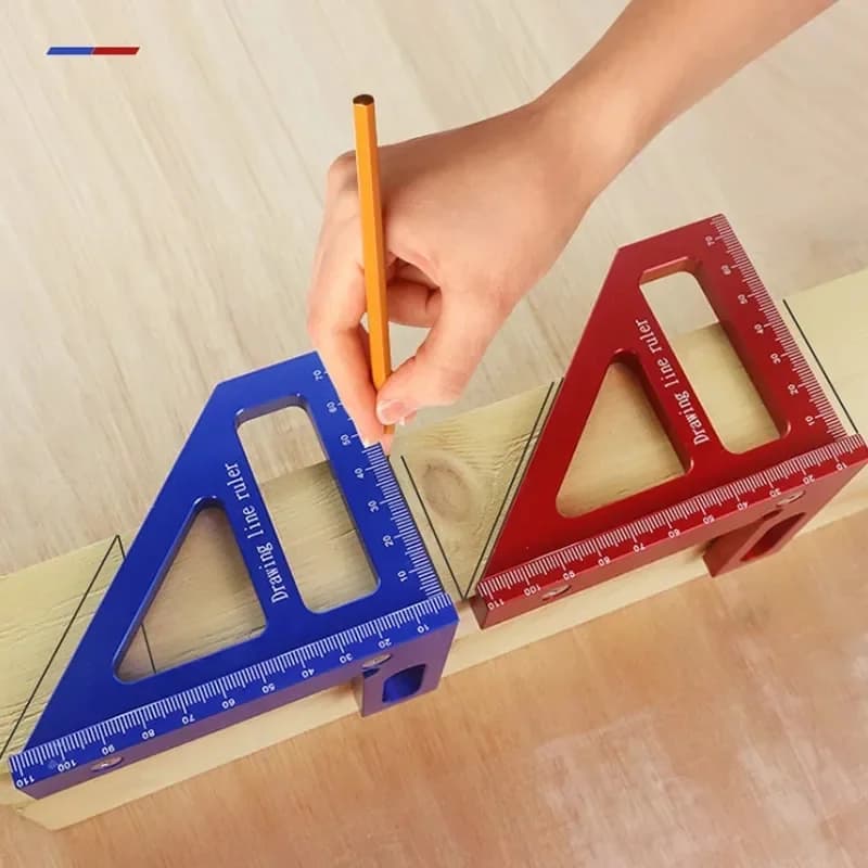 Echer triunghiular metric pentru tâmplărie