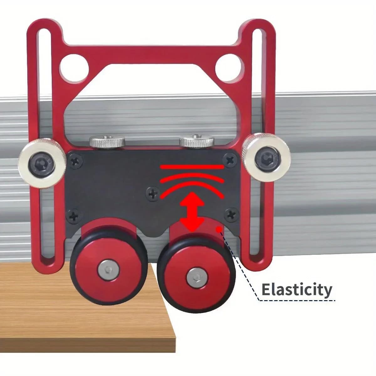 Rolă ghidaj avansare reglabilă din aluminiu pentru ferastrau circular