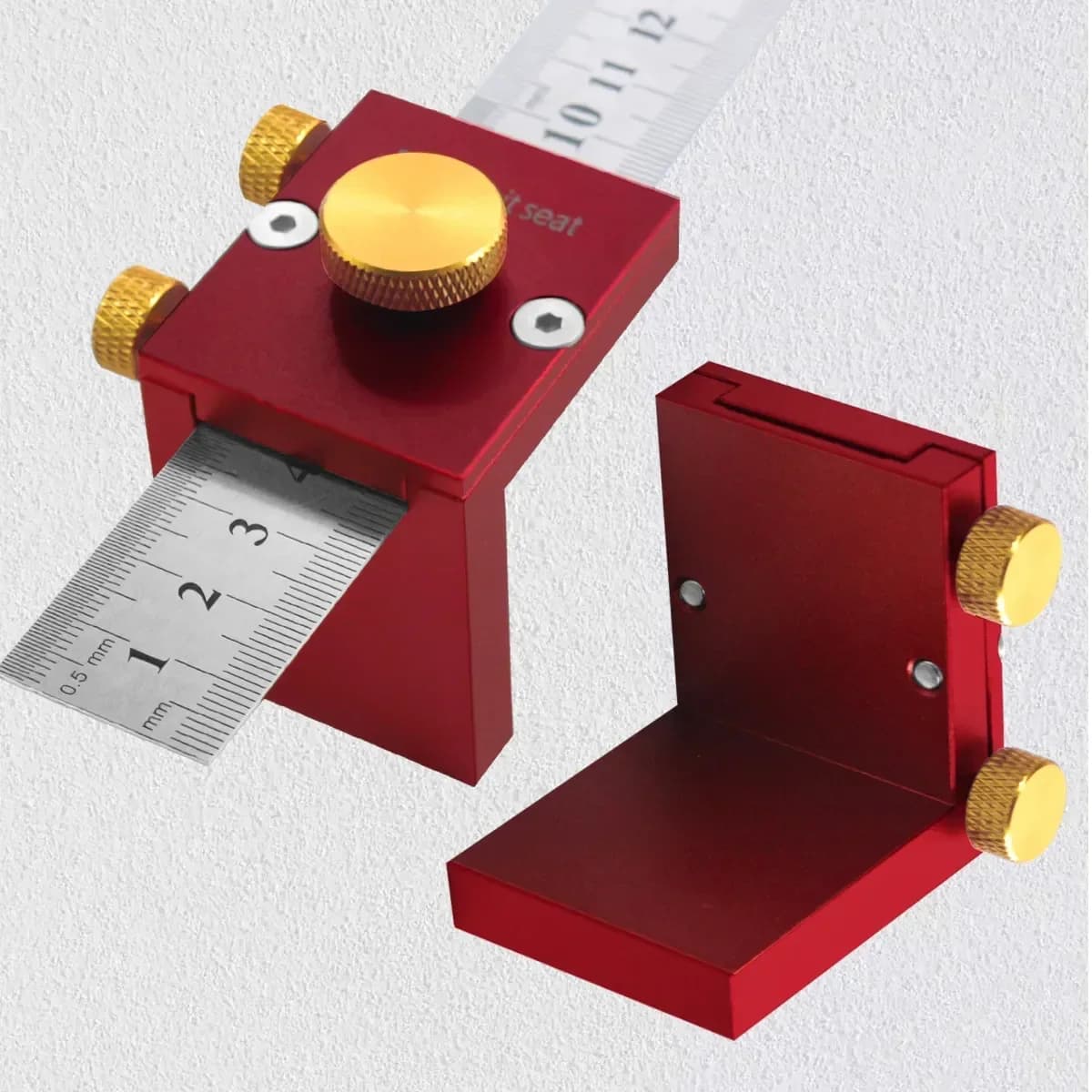 Scriber unghiular din aluminiu și bloc de poziționare