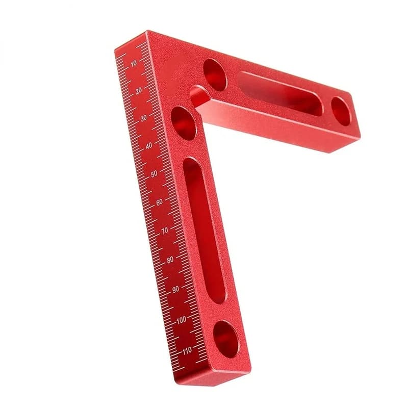 Set 2 bucăți cleme de poziționare echeriu 90 grade din aluminiu