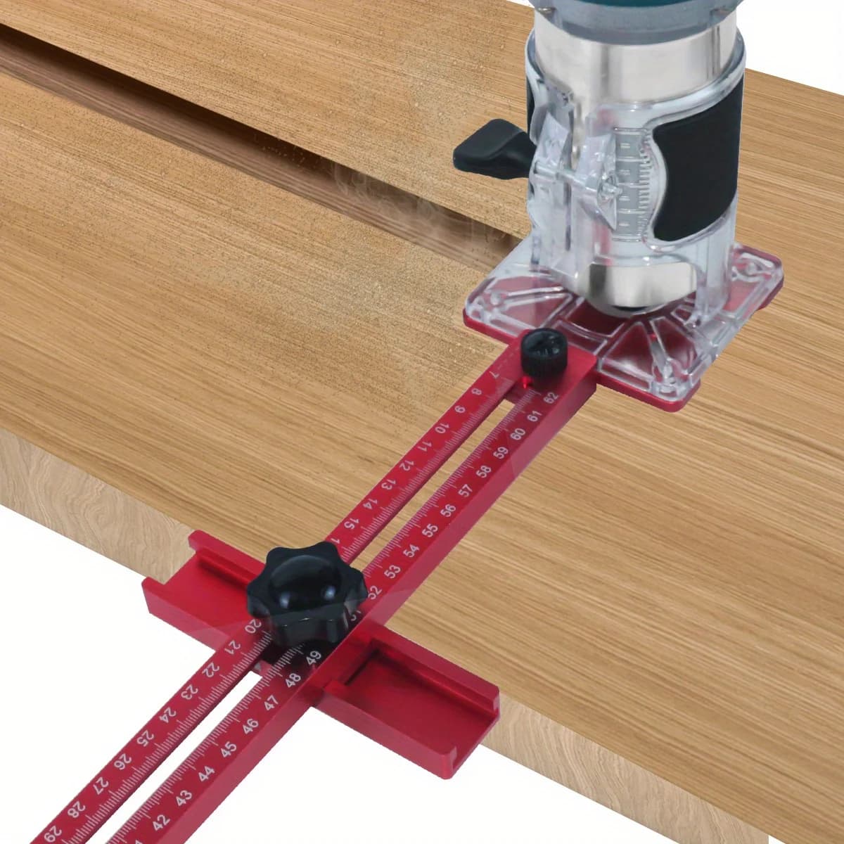 Calibră din aluminiu 4-in-1 pentru freze și tăiere circulară