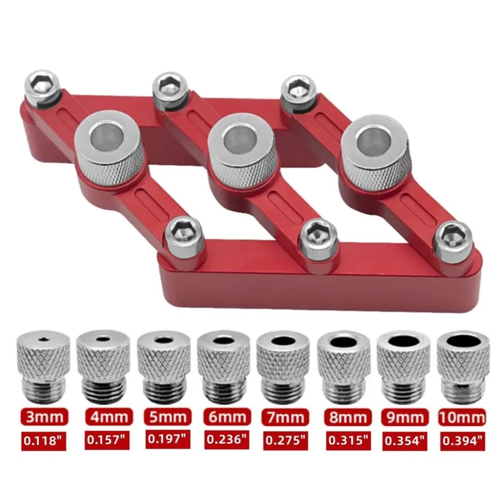 Sablon auto-centrant pentru conectori (dowels) cu manșoane 3-10mm