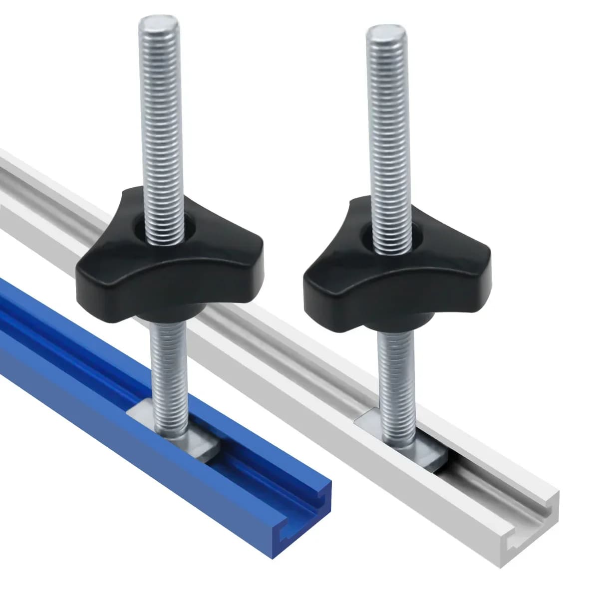 Șină dublă T-Track 500mm cu set mâner și șurub T