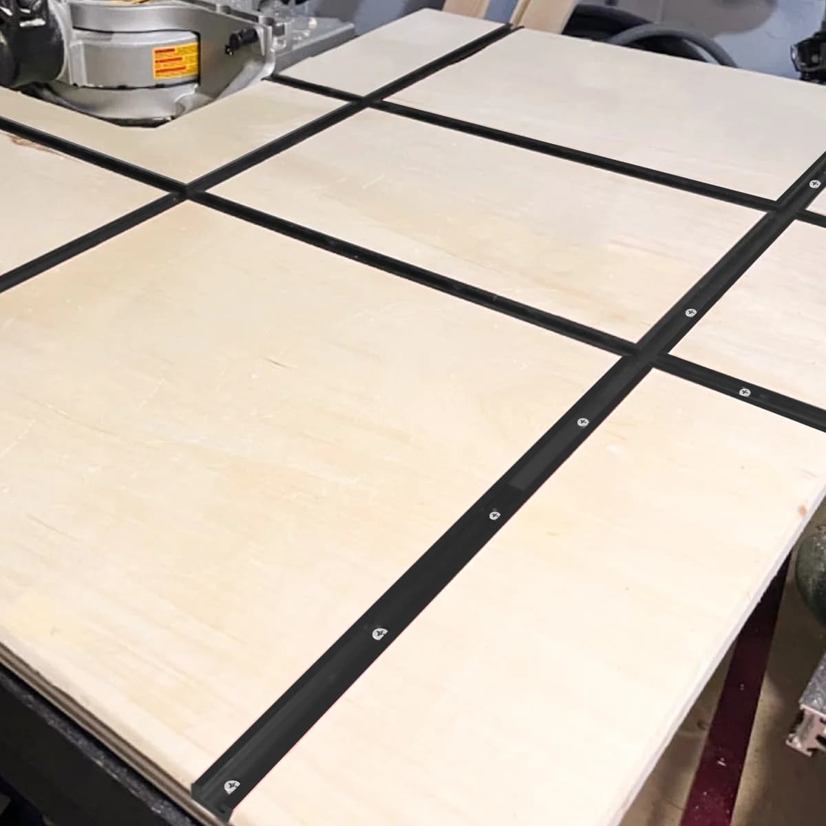 Șină de tăiere tip T din aluminiu, 19x9.5mm pentru unelte DIY