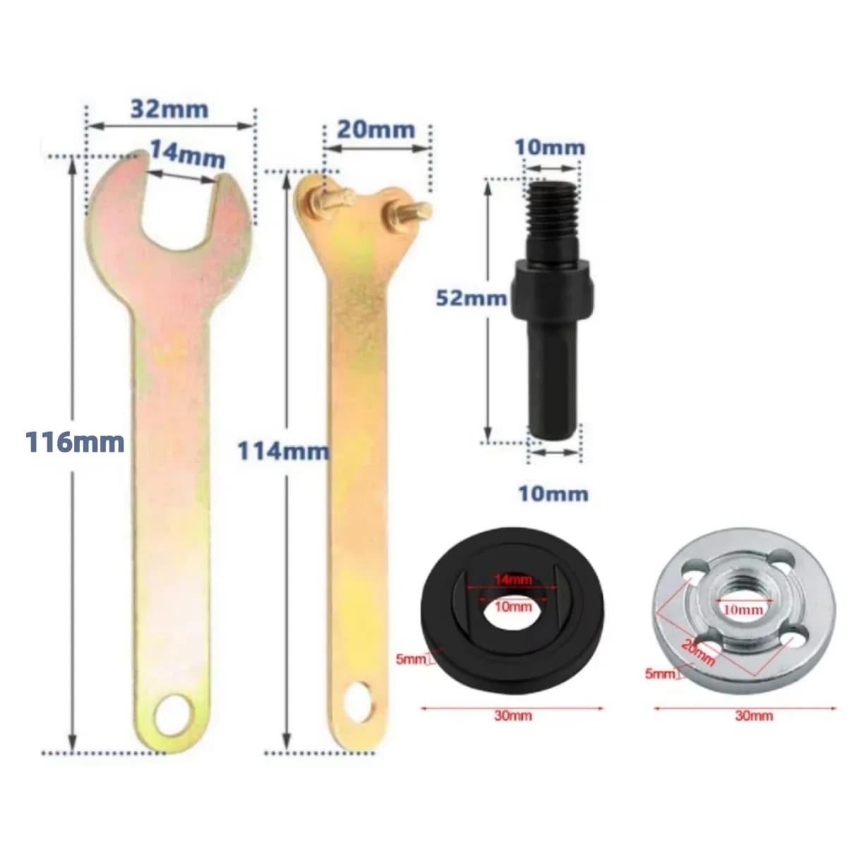 Adaptor bară de conexiune pentru bormașină 10mm la polizor unghiular