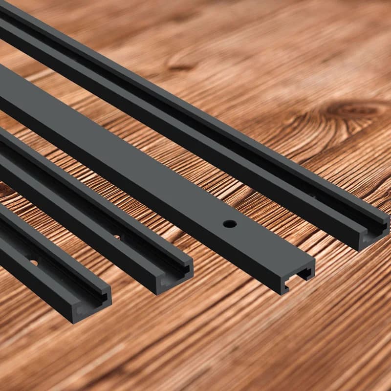 Șină de alunecare tip T-slot din aluminiu, 400-500mm, 19x9.5mm