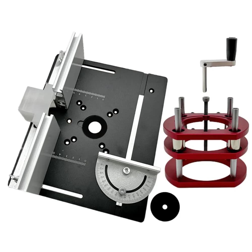 Kit placă inserție masină freză CNC, aluminiu, lift inclus, 65mm