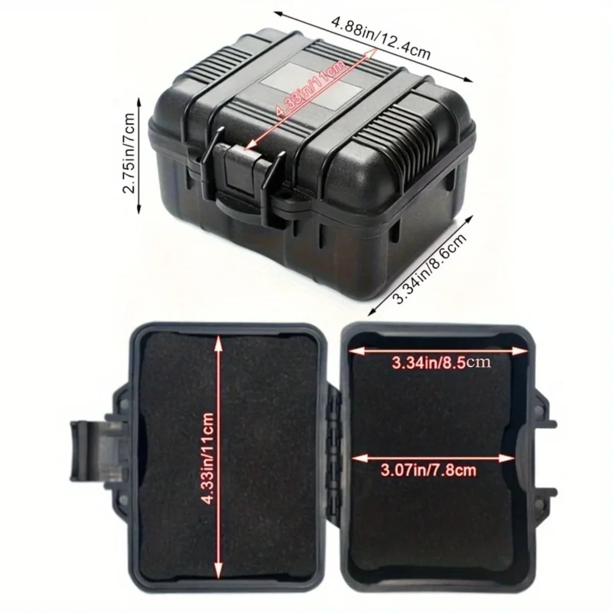 Husă portabilă din plastic rigid cu spumă antishoc