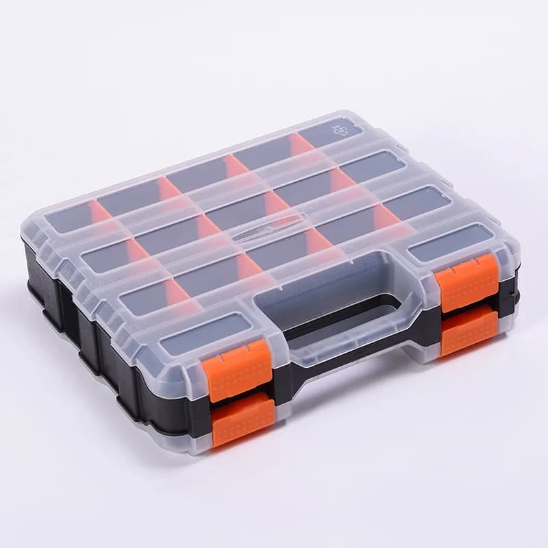 Cutie plastică de depozitare hardware, dublă față