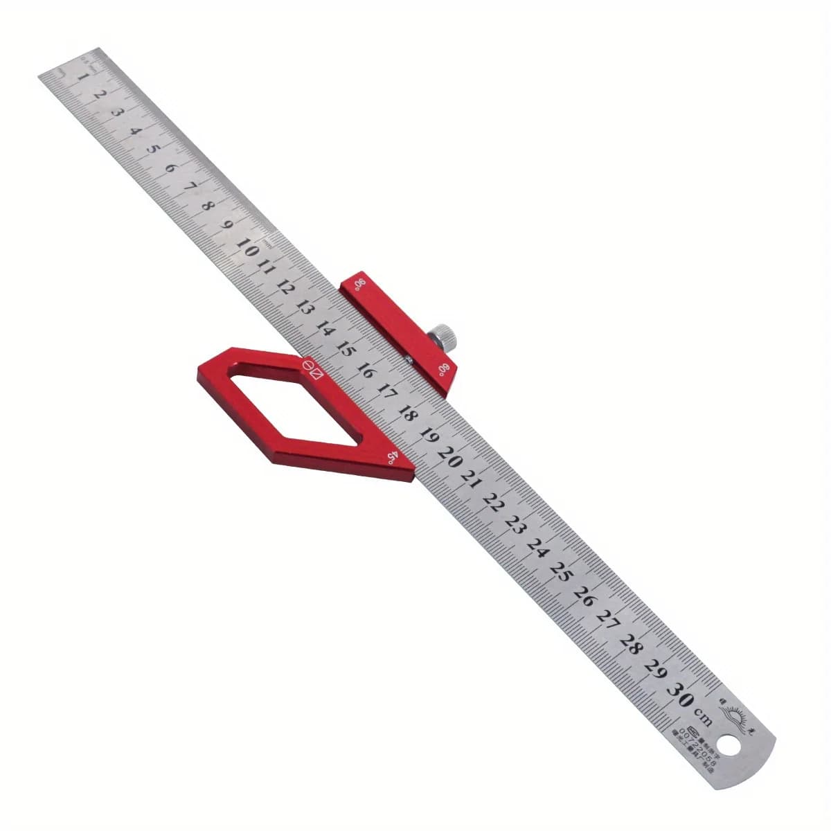 Rigla și traseu unghiular din oțel 45/60/90 grade