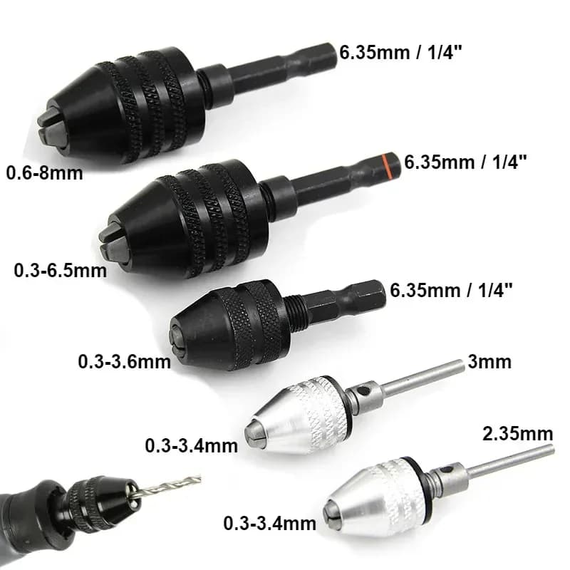 Mandrină mini cu schimbare rapidă 0.3-8.0mm