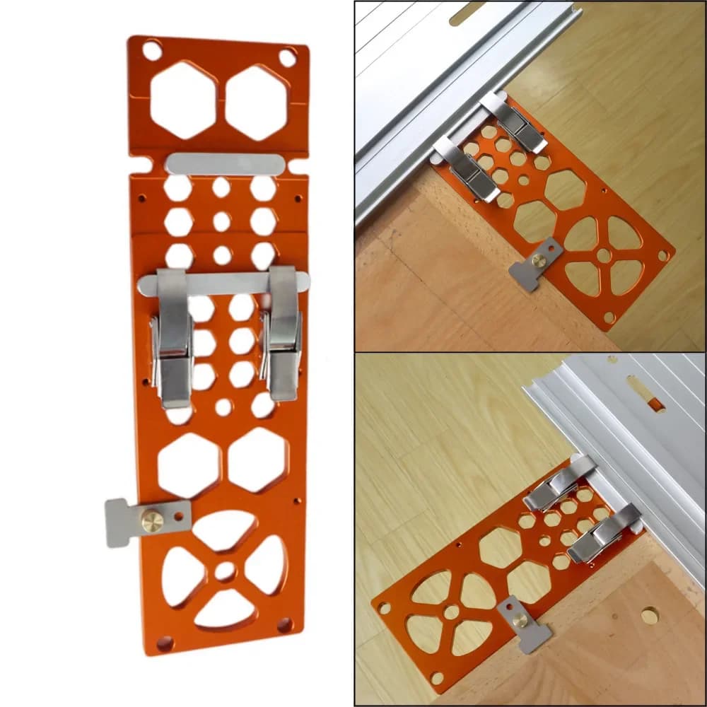 Clema de ghidaj pătrat din aluminiu pentru ferăstrău pe șină