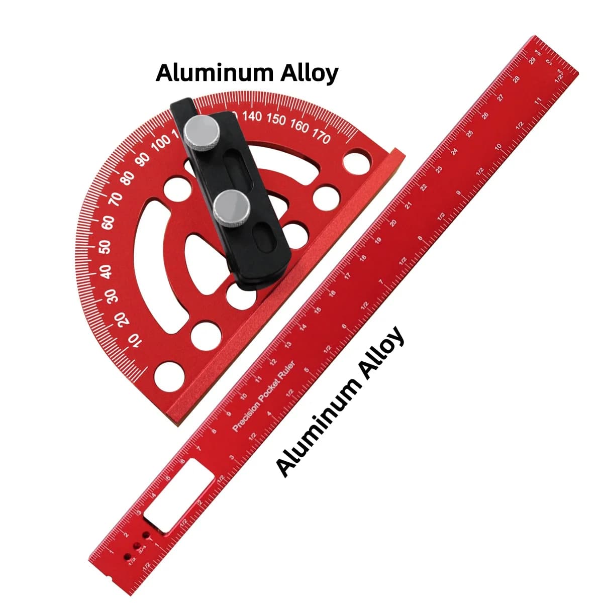Raportor de precizie 180 grade și scripet din aluminiu