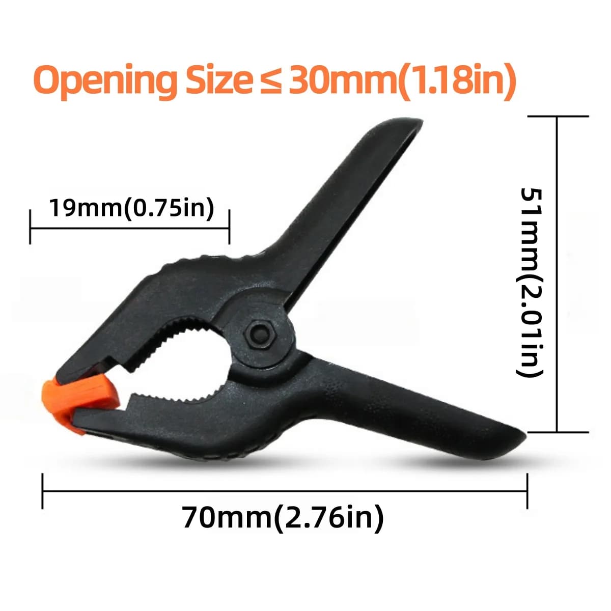 Set 10 buc. Cleme plastice cu arc tip toggle, 2 inch
