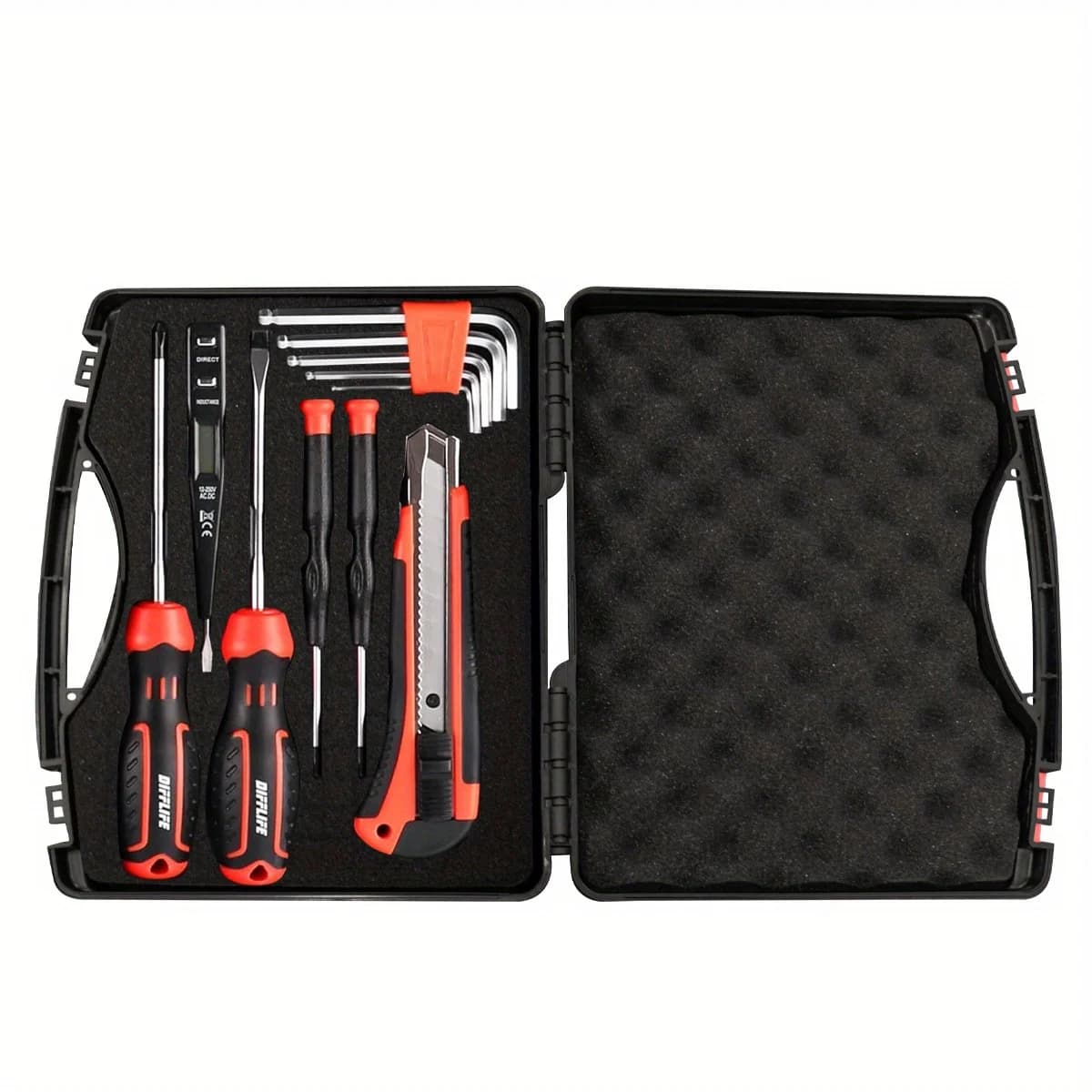 Cutie de depozitare din plastic, ușoară și portabilă, pentru scule și accesorii