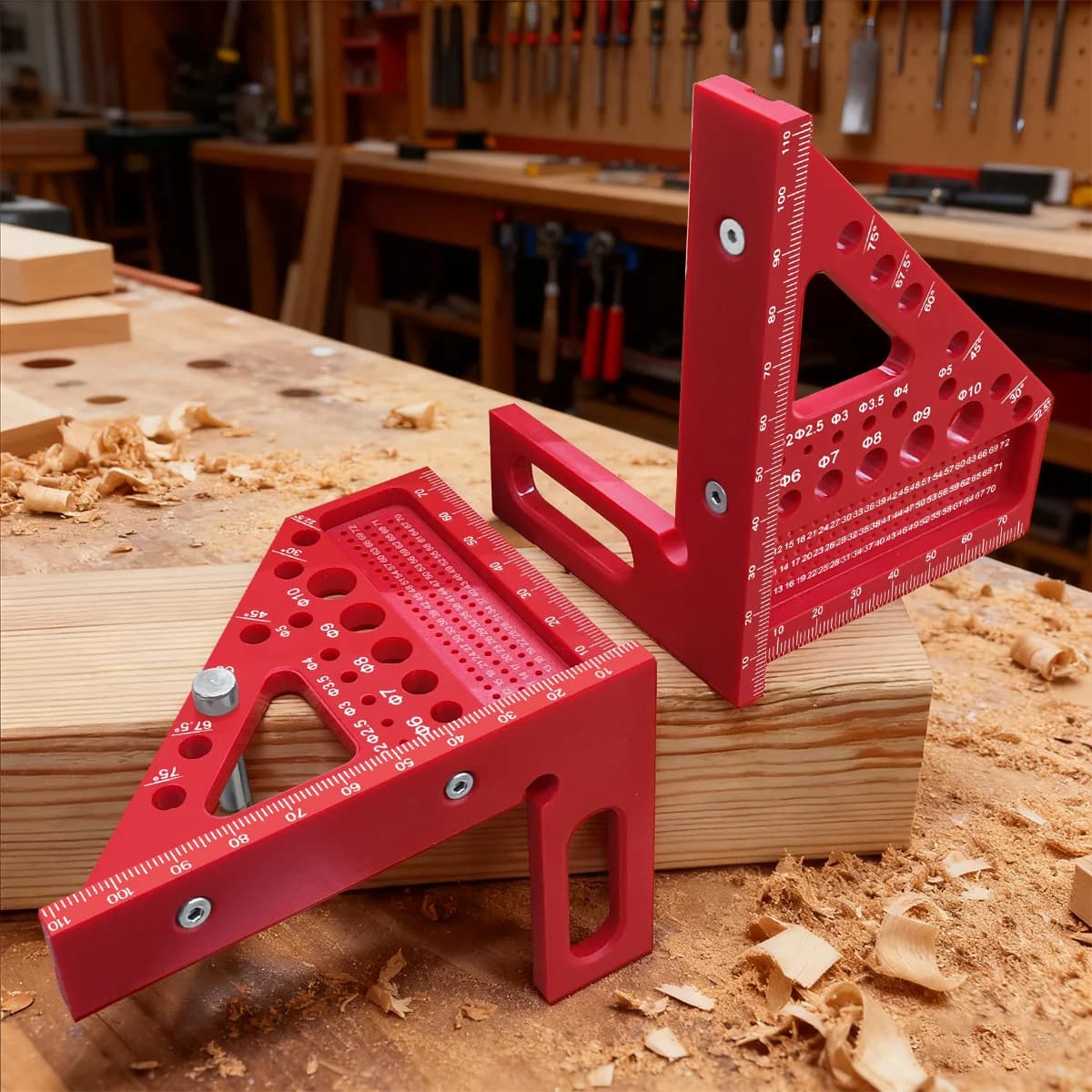 Rigla de măsurare și trasare plastică precisă, multi-unghiulară 3D
