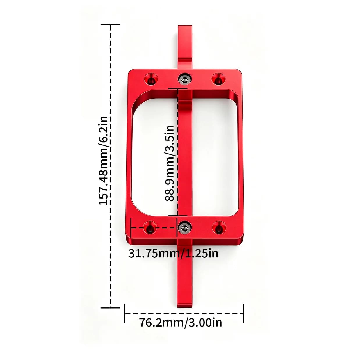 Sablon de frezare balama ușă, 3.5 inch, din aluminiu