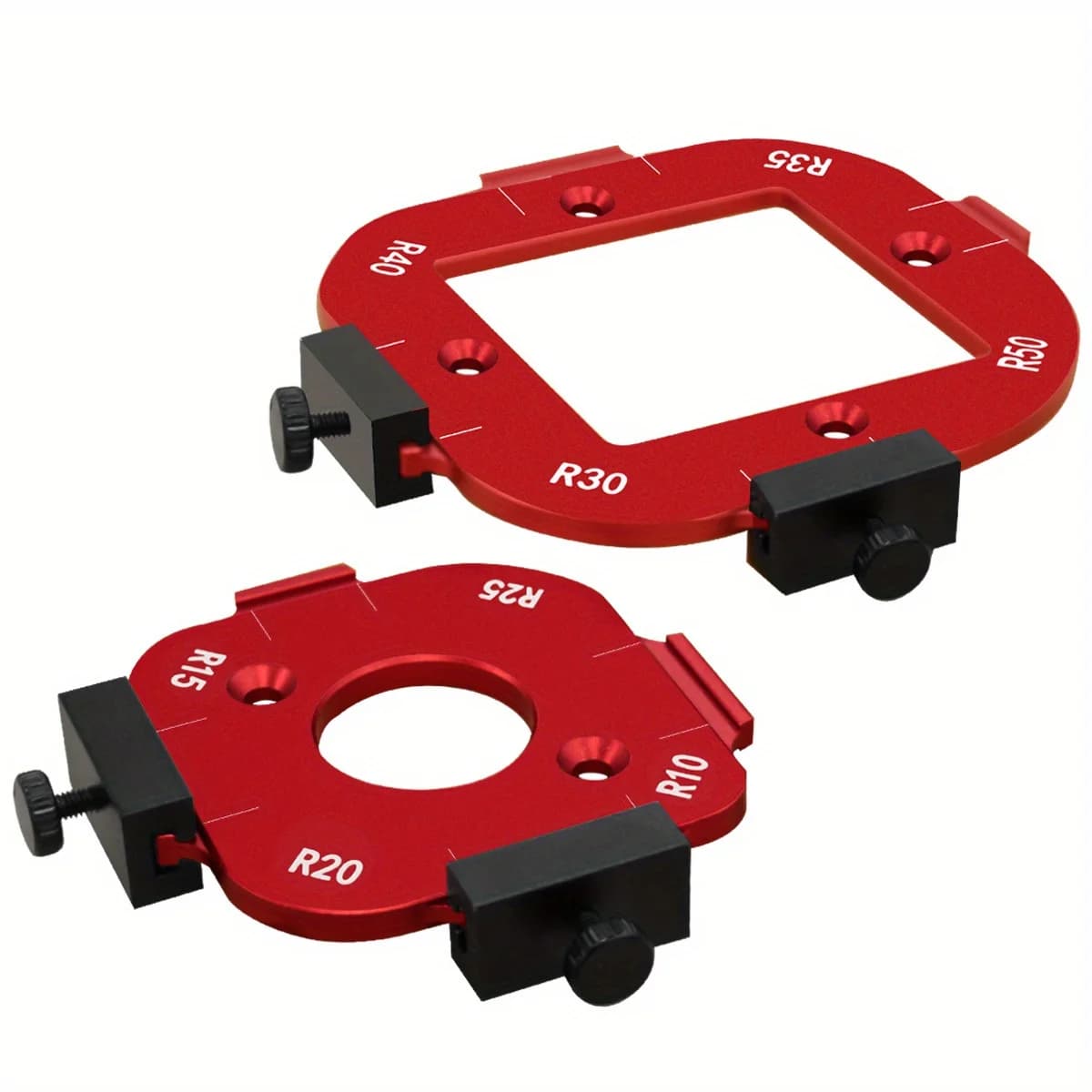 Set șabloane rotunjite din aluminiu, R10-R50