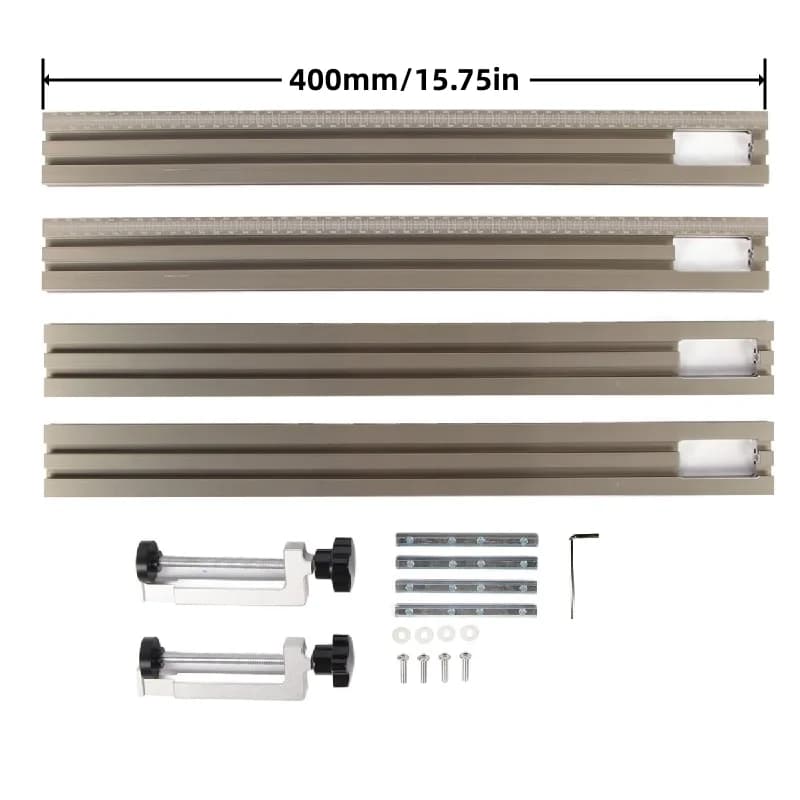 Ghidaj mașină freză 400mm din aluminiu