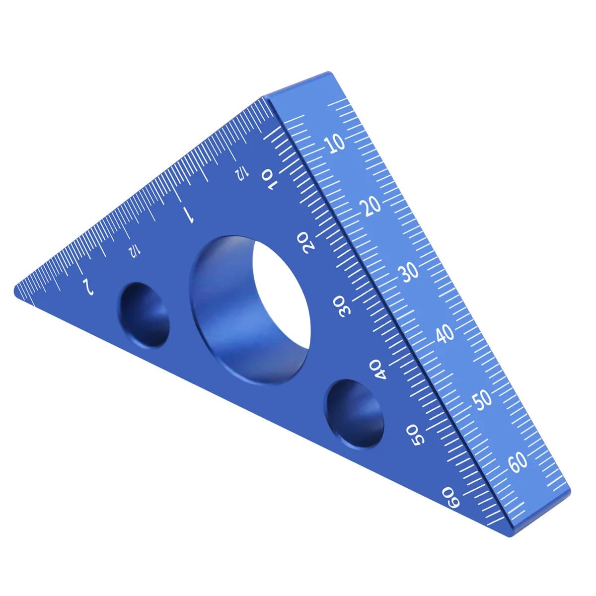 Rigla de unghi de precizie din aluminiu, 45/90 grade