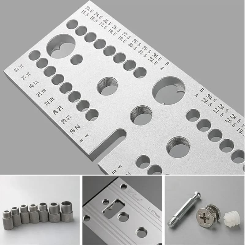 Kit ghidaj reglabil pentru conectori din lemn 3-in-1