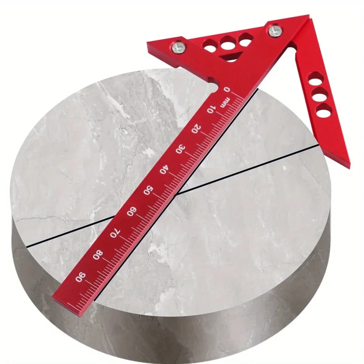 Compas de marcat centru pentru lemn cu calibre 45/90°