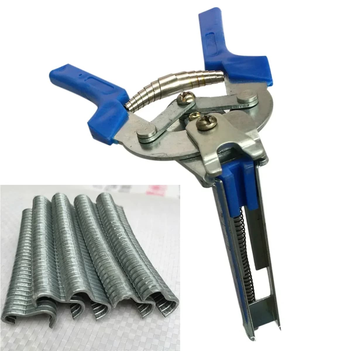 Clește pentru inele de fixare cu 600 bucăți cleme din inox