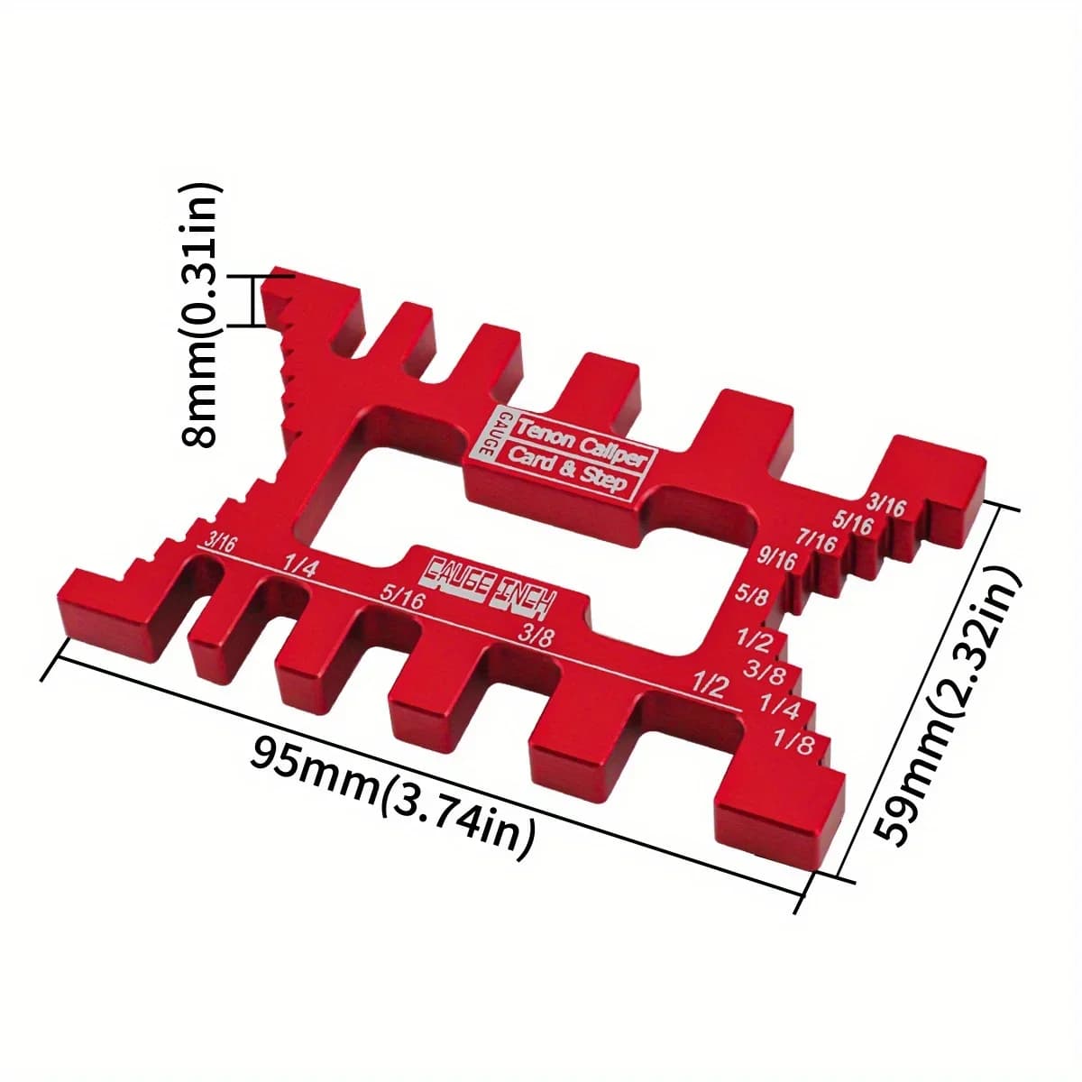 Calibru de precizie pentru spațiile de tenon metric și imperial