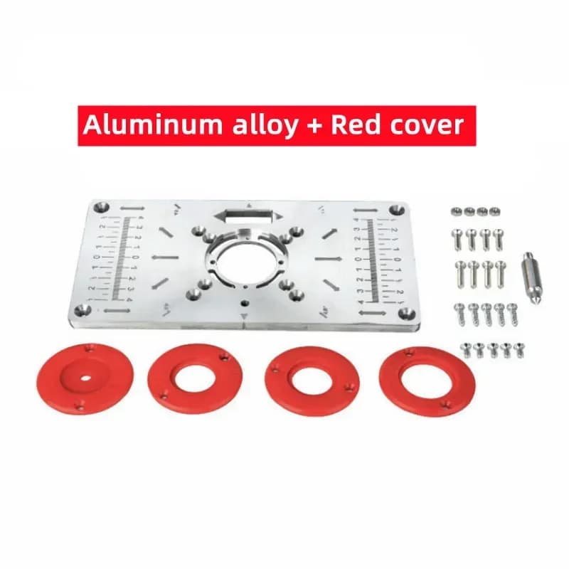 Placă insertie din aluminiu pentru masă freză cu inele