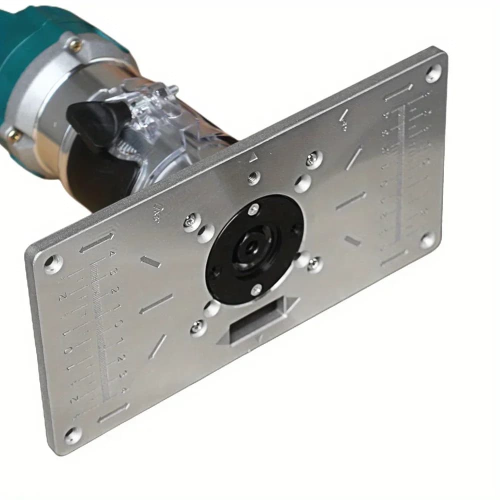 Placă insertie din aluminiu pentru masă freză cu inele