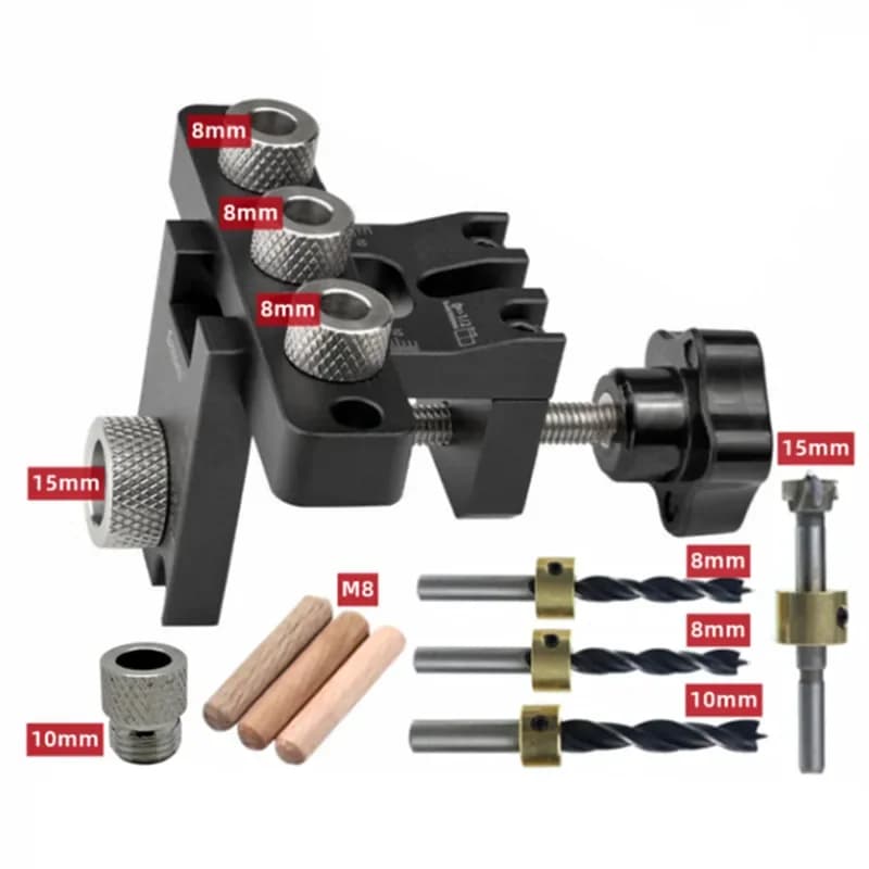 Kit Master Jig de Bușonare de Precizie 3-in-1 pentru Lucrări în Lemn