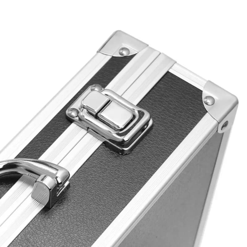 Cutie scule portabilă din aluminiu cu căptușeală din burete 30x17x8cm