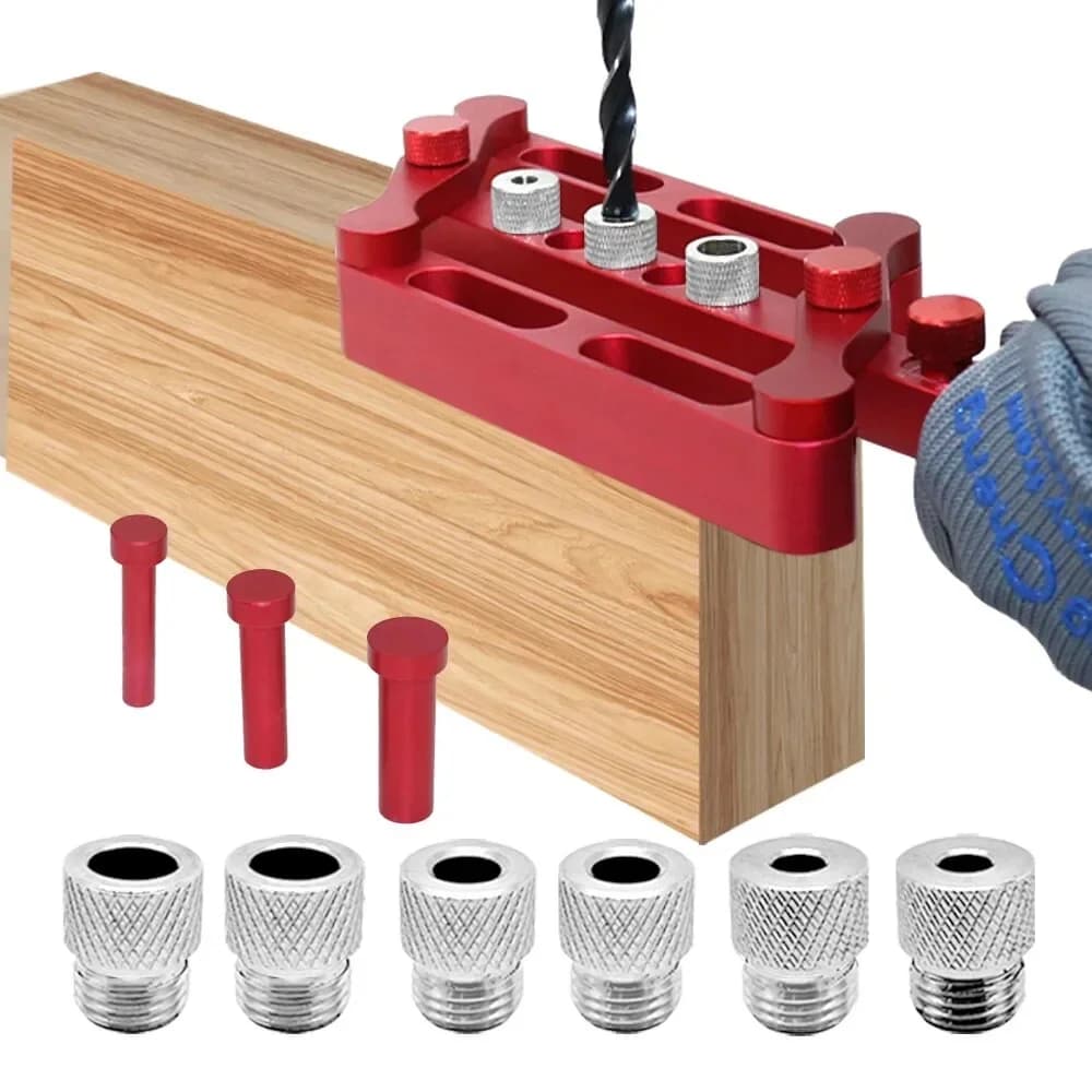 Jig auto-centrare pentru cuie de lemn, 6/8/10mm metric