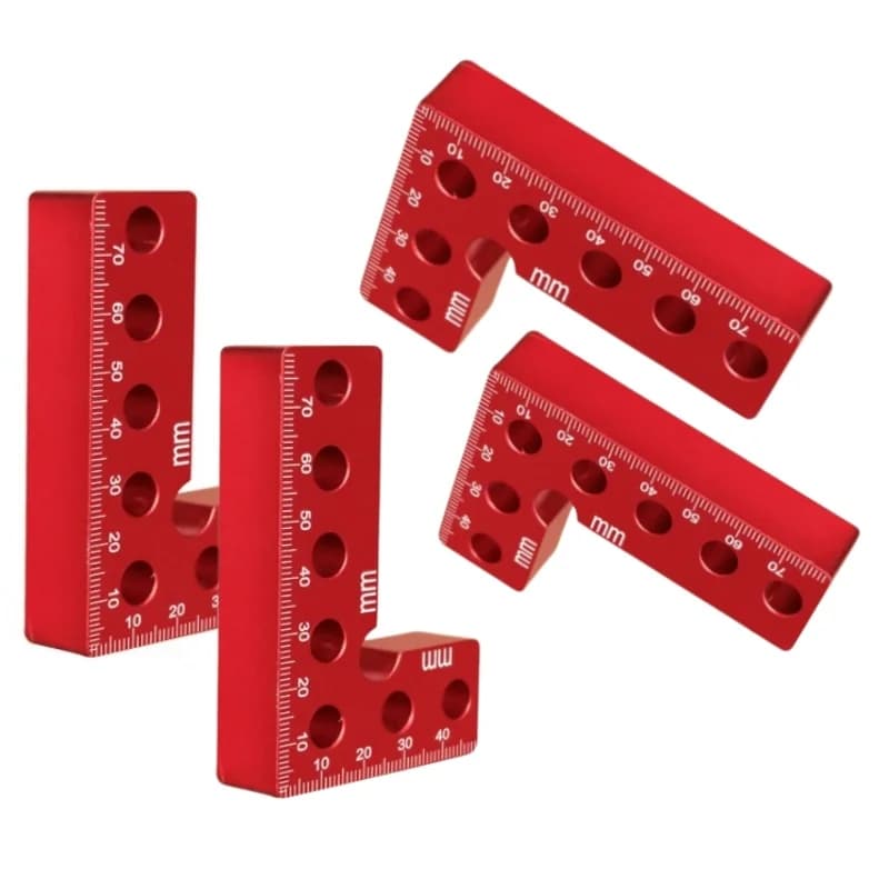 Colțar dreptunghiular din aluminiu la 90 de grade