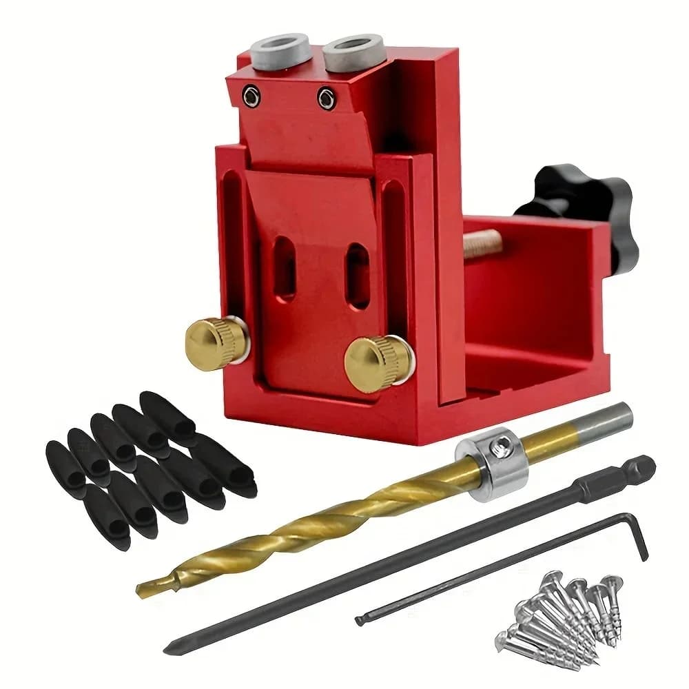 Kit ghidă reglabilă pentru găuri oblice cu burghiu de 9mm