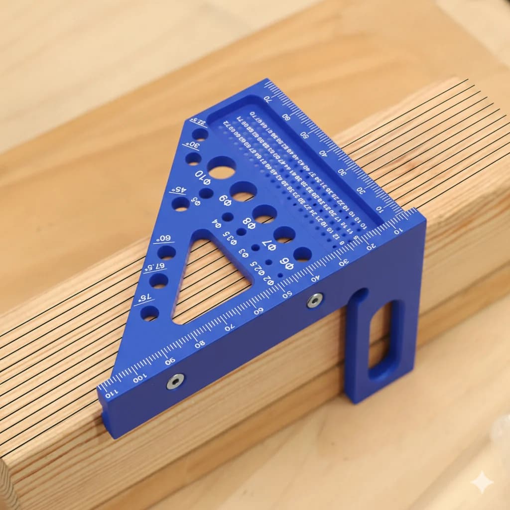Raportor carpentier multi-unghiular 3D