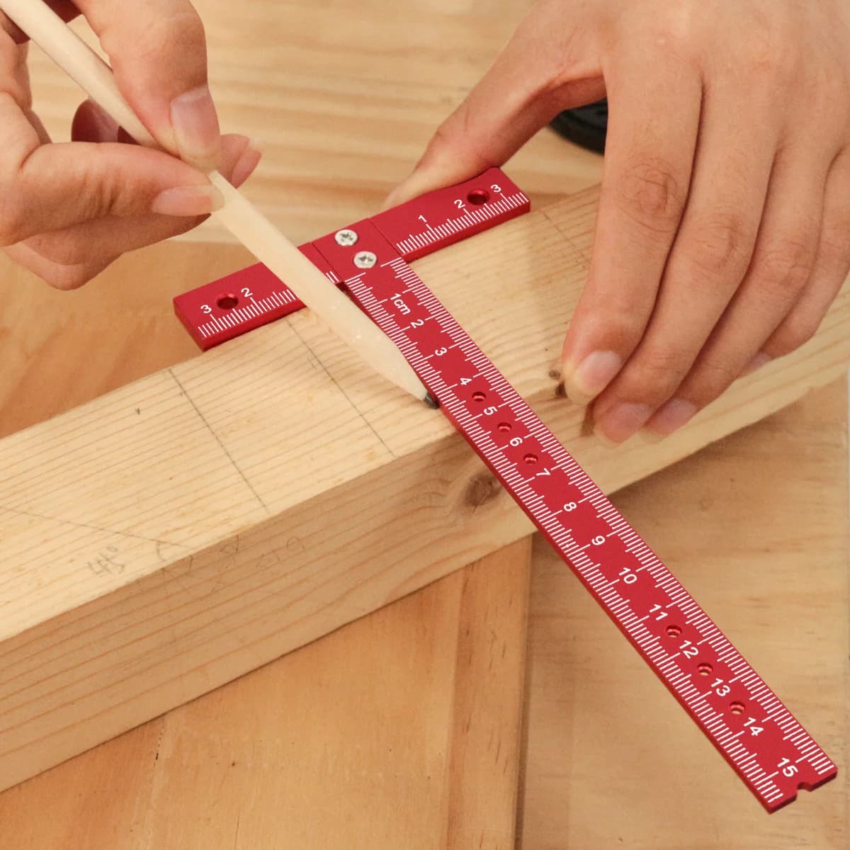 Rigla T din aliaj de aluminiu pentru desen tehnic