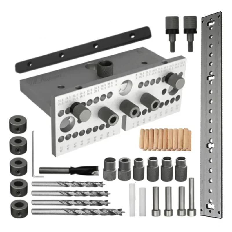 Kit ghidaj reglabil pentru conectori din lemn 3-in-1