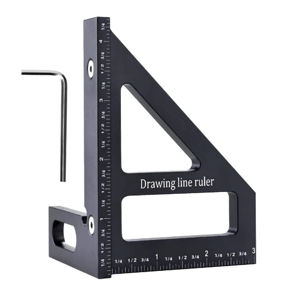 Echer triunghiular din aluminiu multi-unghiular 3D