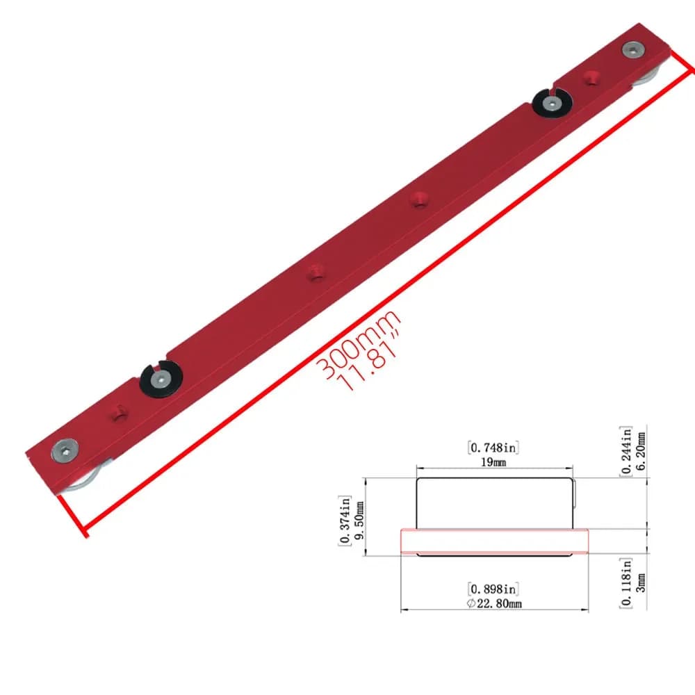 Bară glisantă de aliaj de aluminiu pentru track cu slot T