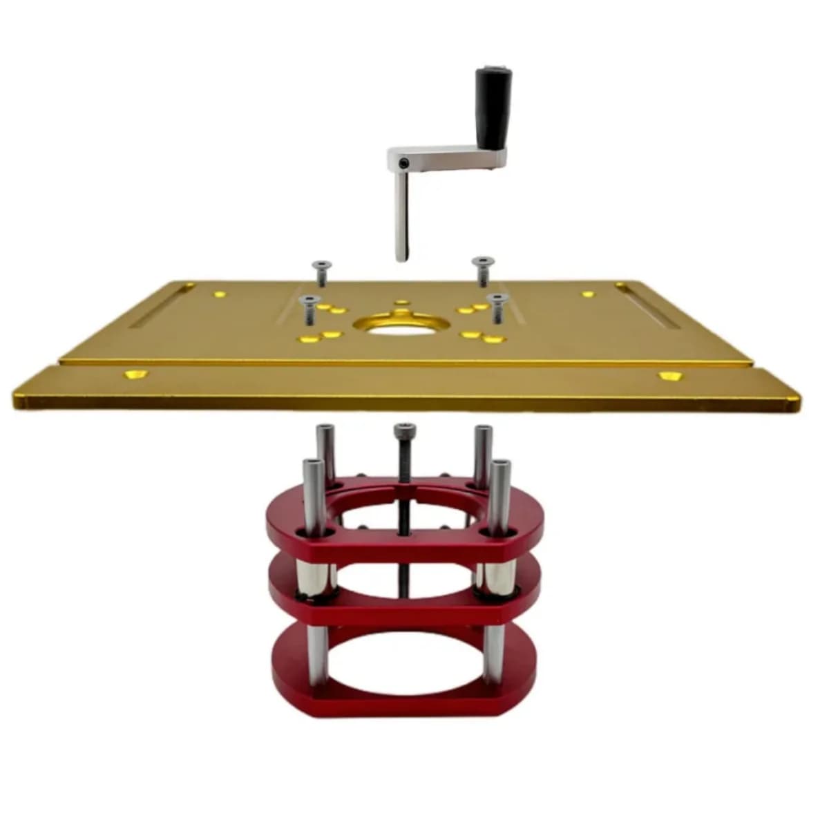 Kit placă inserție masină freză CNC, aluminiu, lift inclus, 65mm