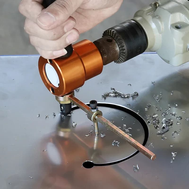 Ciocan de tăiat tablă metalică cu cap dublu pentru burghiu electric