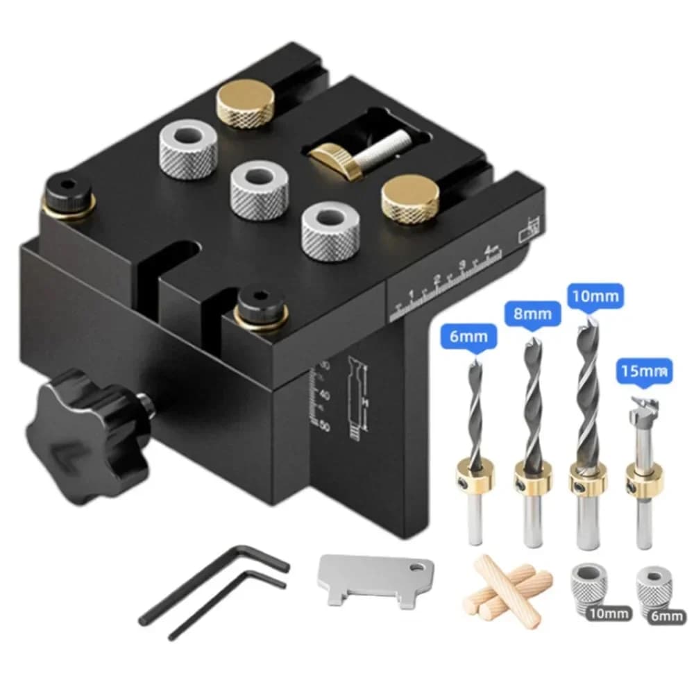 Kit șablon reglabil 3-in-1 pentru îmbinări prin cuiere