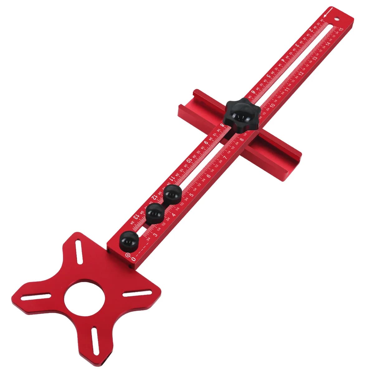 Jig din aluminiu pentru tăiere circulară și crestare cu freza